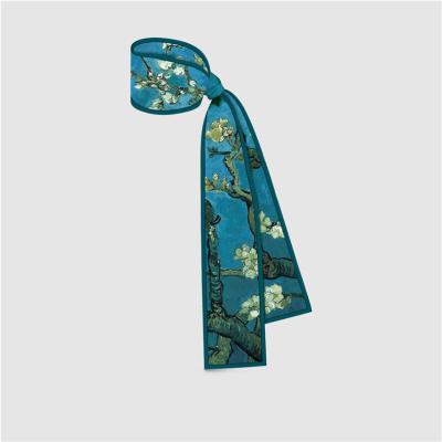 China Fashion \ decorative long hat scarf women scarves belt tie soft ribbon narrow gorgeous wholesale comfortable \ durable wrist strap for sale