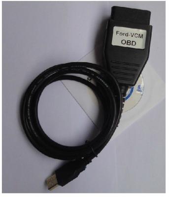 China Ford VCM OBD Interface Auto Diagnostic Cable With ECU Recognition for sale