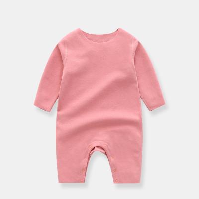 China Fiber Velvet Heating Explosive Selling New Style Newborn Baby Clothes Long Sleeve One-Piece Plain Baby Overalls Drop for sale