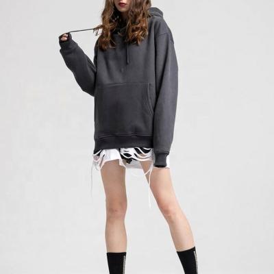 China Hot Selling Windproof New Harajuku Hoodies Women Long Sleeve Sweatshirt Custom Loose Slit Style For Women for sale