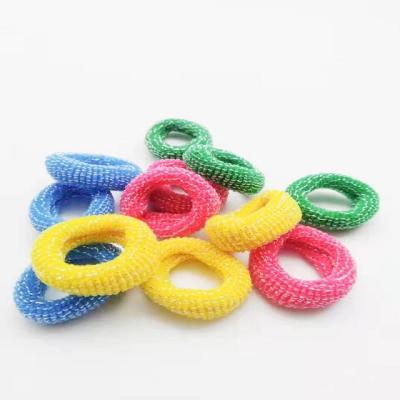 China Sweet Manufacturers Direct Selling Lovely Hot Sewing Cloth Children's Ring Hair Small Durable Candy Color Hair Band for sale