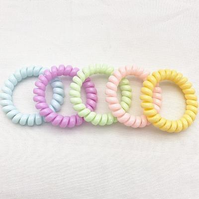 China Fashion Large Macaron Color Phone Line Headband for Ladies with Ponytail Look and Stylish Hair Band for sale