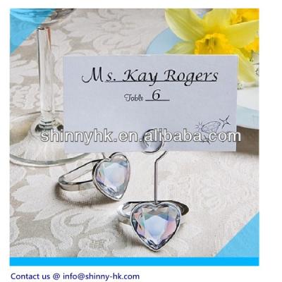 China ABS+Metl Wedding Gifts Place Card Holders For Wedding for sale