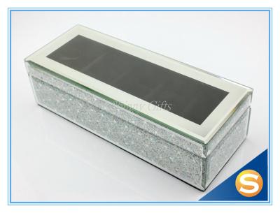 China Wedding Gifts Mirror Glass Materials Watch Box Packaging Watch Box With Pillow for sale