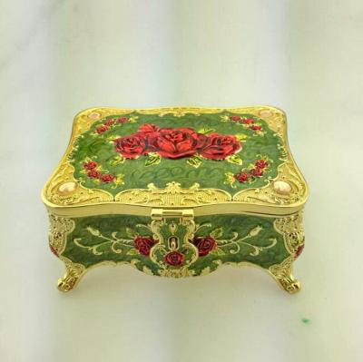 China Wedding Gifts Russia Style Metal Enamel Jewelry Box Womens Fashion for sale