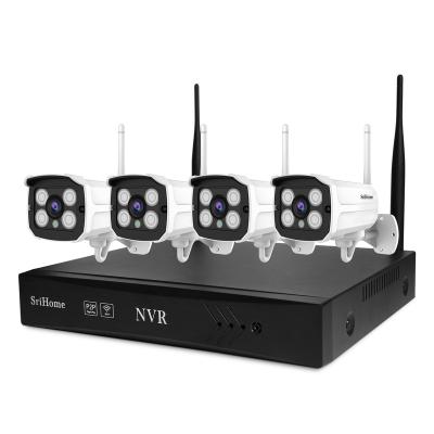 China China Factory EOS Travel NVS001 4Ch 1080P Network Surveillance System WiFi CCTV Wireless Security Camera Kits For Outdoor NVS001 for sale