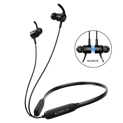 China Koniycoi Metal Earbuds KW90 V5.0 Magnetic Waterproof True Noise Stereo Sound Bass IPX4 Wireless Earbuds For Working for sale