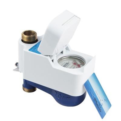 China Waterproof IP68 Shengda Water Meter RF Frequency Vertical Prepaid Water To Meter Wet Or Dry Digital Brass for sale