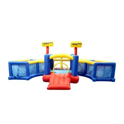 China Outdoor Sports Beat Mole Play House Inflatable Jumping Trampoline Wholesale With Blower for sale