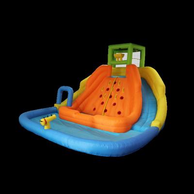 China Inflatable Outdoor Sports Modern Design Slide Economic Inflatable Water Park Castle Bouncy Water Slide for sale