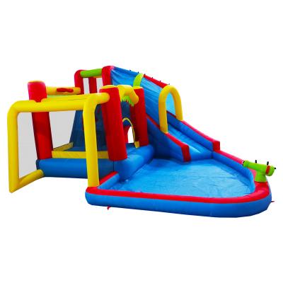 China Inflatable Slide Water Park Outdoor Amusement Park New Design, Basketball Jumping Castle, Soccer Party, Rock Climbing With Blower for sale