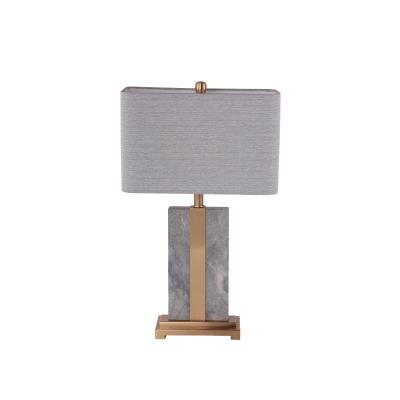 China Amazon Modern New Online Style Bedroom Nordic Decorative Gray Marble Table Led Lamp For Restaurant Decor for sale