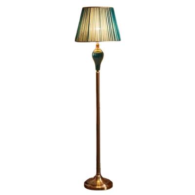 China Chinese style modern hand-painted ceramic floor lamp decorative table lamp set hot sale living room bedroom lamp for sale