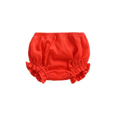 China Widely Used Anti-pilling 100% Combed Cotton Ruffled Baby Bloomers Special Design for sale