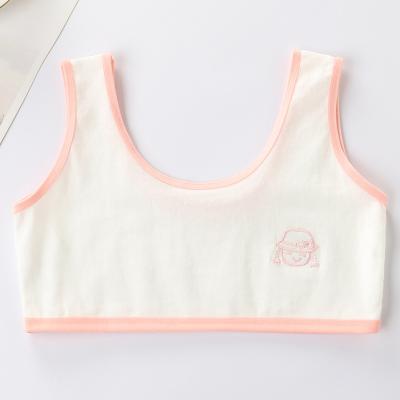 China New Antibacterial Girls Invest Cotton Little Girl Bras Children Kids Bra Students Developmental Bra for sale