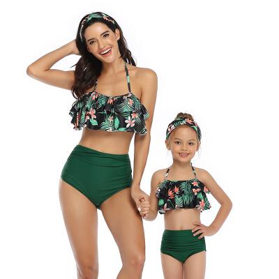 China Good quality viable wholesale customized swimwear for parent and child swimwear 2021 for sale