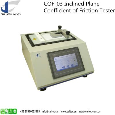 China INCLINED SURFACE COF TESTER SLANT PLANE COEFFICIENT OF FRICTION TESTER SLIPPING COEFFICIENT FRICTION TESTER TAPPI T 815 for sale