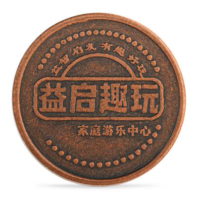 China Token Acceptor Logo Metal Coin Custom Brass Token Games Iron Factory Price Coin Acceptor for sale