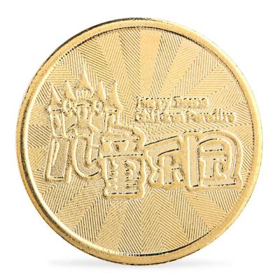 China Brass arcade coin game brand for hardware factory price anti coin pusher machine custom logo copy for sale