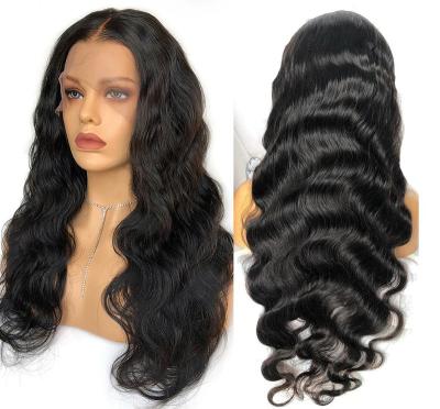 China Factory Wholesale Price Vigrin Raw Brazilian Hair Wig 360 Straight 100% Straight Body Wave Wig 100% Lace Front Wig for sale