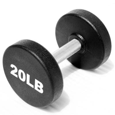 China Gym Fitness PU Dumbbell, Urethane Packed With Customized Logo for sale