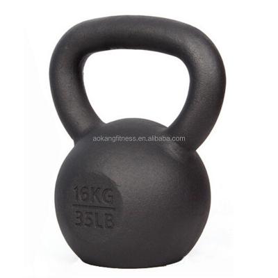 China Durable Cast Iron Powder Coating Kettlebell for sale