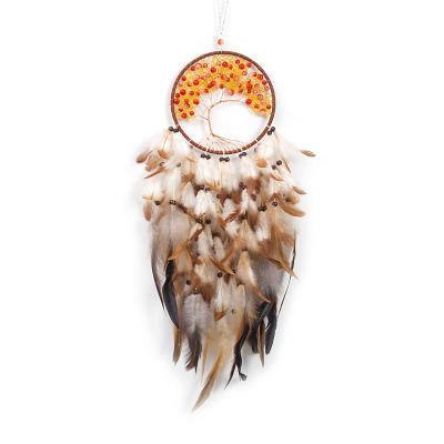 China Feather minimalist fashion handmade dream catcher for room home decoration art, craft dreamcatcher for sale