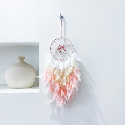 China New factory wholesale minimalist valentine's day gift rose dream catcher with led lamp for sale