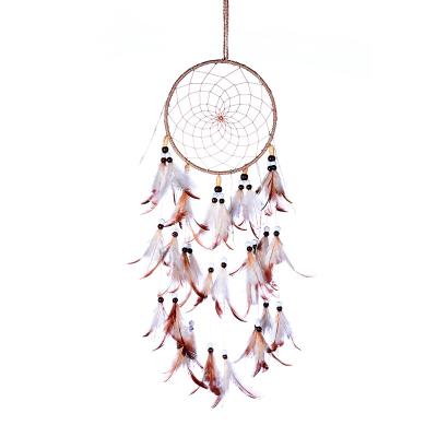 China Wholesale Minimalist Feather Handmade European Dream Catcher Style Creative Snap Catcher for sale