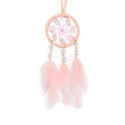 China Wholesale Minimalist Feather Dream Decoration Handmade Hanging Dreamcatcher for sale