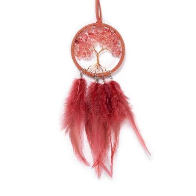 China Minimalist China Supplier Handmade Feather Catcher Home Decoration Dreamcatcher for sale