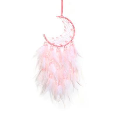 China Latest Design 16cm Diameter Dream Catcher Best Wishes Moon Minimalist Gift For Friends for sale