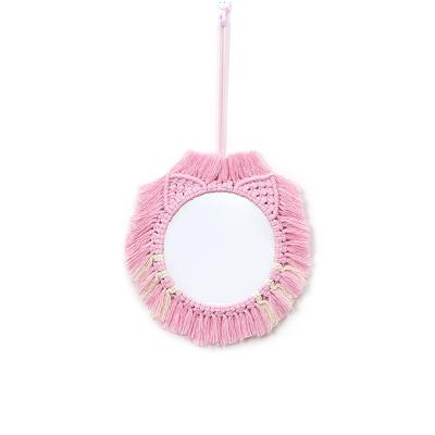 China Europe Wholesale Household Decorative Cosmetic Mirror Hand Weaving Irregular Dream Catcher for sale