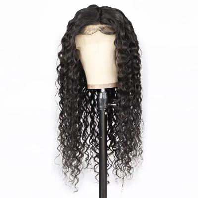 China Wholesale 13*6 Water Wave Brazilian Natural Full Lace Wig Factory Wholesale Virgin Hair Wigs for sale