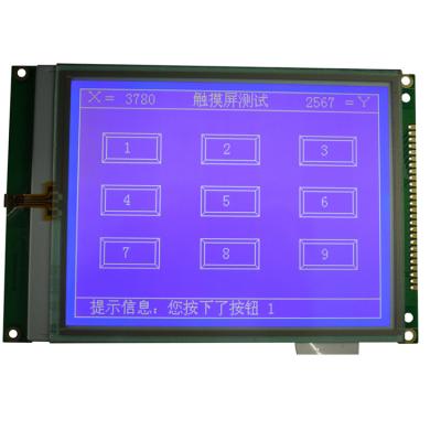 China Módulo plano de la exhibición del LCD de la matriz de punto del rectángulo exhibición azul de la negativa de película de 24/26 pernos en venta