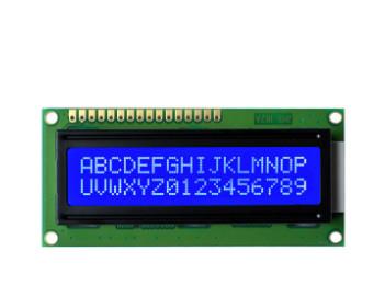 China 16×2 Modul des Charakter-LCM, STN-Gelbgrün-Zeichenanzeige-Modul zu verkaufen