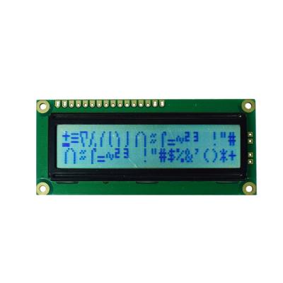 China Dot Matrix 20*2 Character LCM Flat Rectangle Yellow Green Film Positive Display for sale