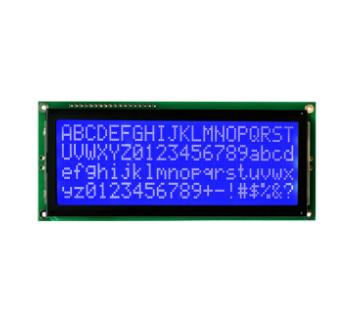 China Character Type LCD Display Module Yellow Green LED Back - Light Available for sale