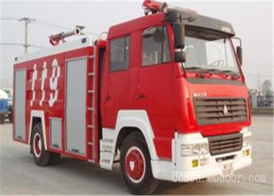 China Carbon Steel Tank Fire Fighting Trucks 290HP 6×4 Drive  Overall Dimension 9830×2490×3680 for sale