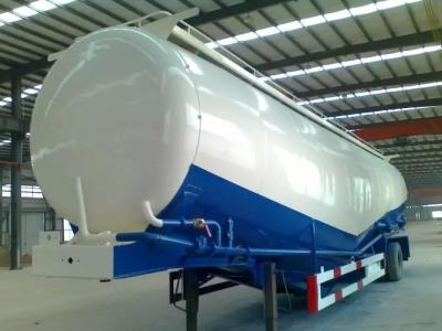 China Bulk cement tank semi trailer for coal ash powder Leaf spring suspension for sale