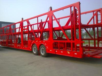 China Tri - axle vehicle auto transport trailer  / car carrier semi trailer for sale