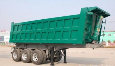 China 3 Fuwa Axles  Blue Color And JOST Landing Grear Dump Semi Trailer foe sale for sale