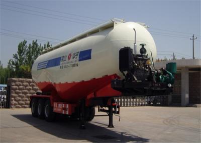 China Tri - axle 50 # bolts type mineral powder Bulk Cement Truck 50 T Loading for sale