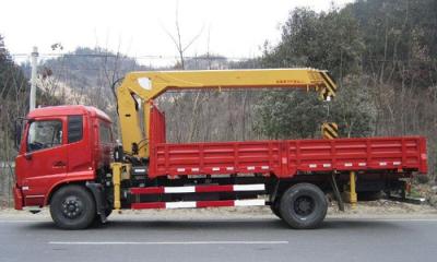 China 226 HP Red Color L2000 Lab  Truck Mounted Crane / Vehicle mounted crane for sale