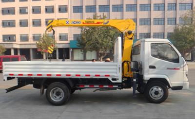 China Carbon steel Truck Mounted Crane hydraulic / boom truck crane 26 MPA for sale