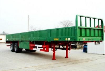 China Tri OR Double Axle Side Wall Cargo Semi Trailer 900mm Drop Side Trailer for sale