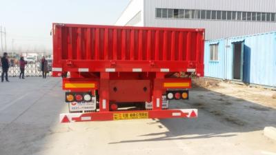 China ISO certification and steel material 40 tons 2 axles drop side trailer 60mm side open trailer for sale for sale