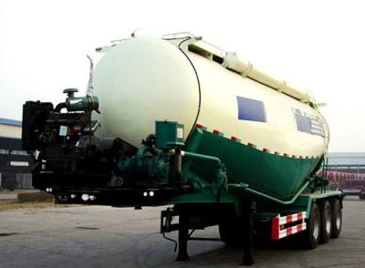 China 60CBM Tri-Axles Bulk Materials and Bulk Cement Tanker Semi Trailer , Powder Tank Truck Semi Trailer for sale