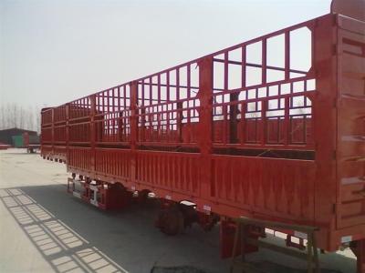 China 3 axle stake trailer cargo transport stake semi trailer 40ton load stake trailer for sale