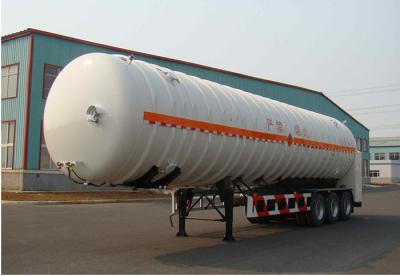 China 50,000 - 60,000 Liters Fuel Liquid Tank Trailer With Common / Air Suspension for sale